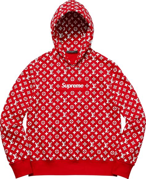 black supreme hoodie louis vuitton|Louis Vuitton supreme red hoodie.